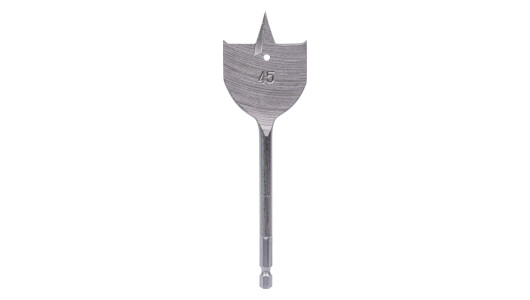 Flat Speed spade bit for wood 1/4" hex shank &Oslash;45 mm image