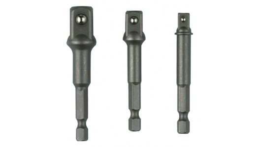 Set 3 adaptori patrati 1/4 HEX la 3/8 si 1/2 Raider image