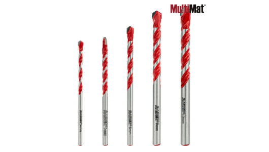 Drill Bits MultiMat 2Cut 5pcs. &Oslash;4 5 6 8 10mm Set image