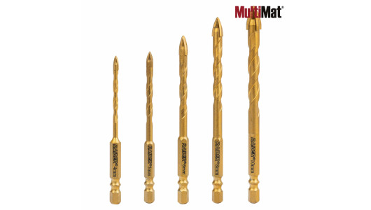 Set 5 burghie multi-material 4 placi &Oslash;4 5 6 8 10mm 1/4" HEX image