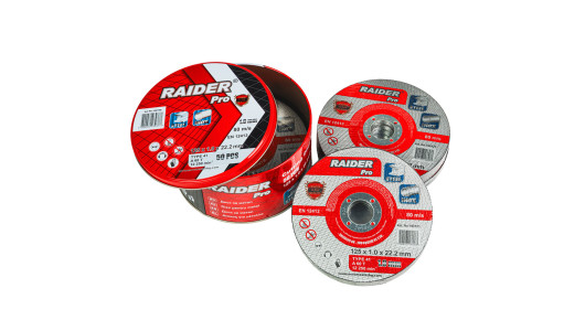Диск за метал 125х1.0х22.2mm A60T Inox мет кутия 50бр. RDP image