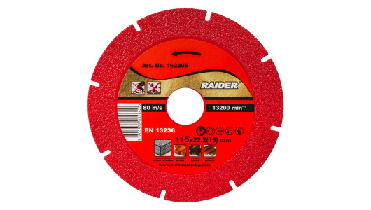 Disc diamantat DRY 115x22.2mm 15mm ultra-subtire RDP-DD27 image