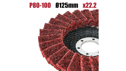Disc abraziv de finisare 125 mm mediu rosu image