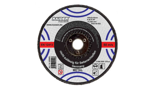 Cutting disc metal air angle grinder &oslash;100x3x16mm image