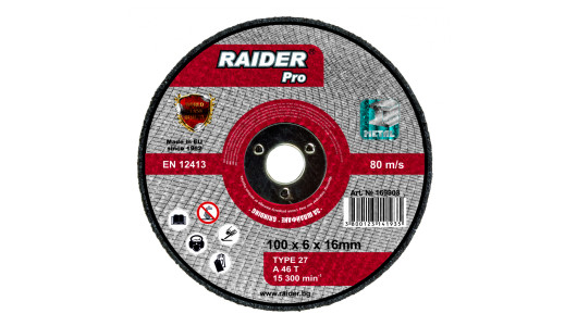 Ginding disc metal air angle grinder &oslash;100x6x16mm image