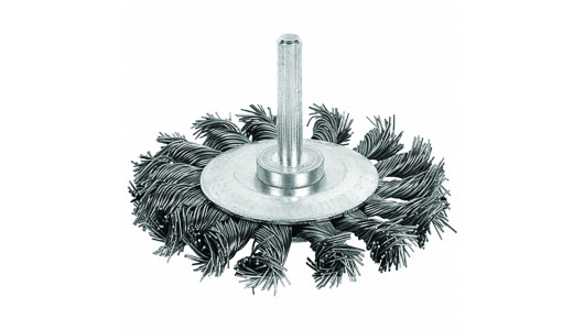 Twist Knot Wire Wheel Brush &oslash;75mm (3") with Shank image