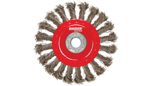 Twist Knot Wire Saucer Cup Brush &oslash;100mm for Angle Grinder image