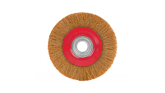 Wire wheel brush brassed &oslash;150mm for bench grinder image