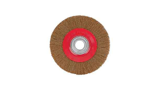 Wire wheel brush brassed &oslash;200mm for bench grinder image