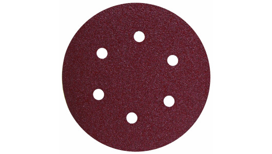 Paper sanding discs Velcro &oslash;150mm K 60 10pcs with holes image