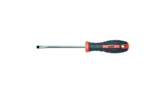 Screwdriver slotted, TPR handle 5x 75mm GD image