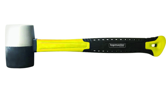 Чук гумен дръжка фибростъкло бял/черен 450g Topmaster Professional image