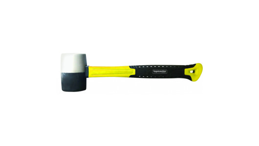 Rubber mallet fibreglass handle white/black 450g TMP image