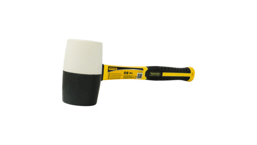 Ciocan cauciuc alb-negru 680g cu maner de fibra TMP image