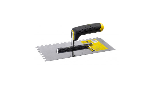 Маламашка нер. стомана 280Х130mm с гребен 10X10 Topmaster Professional image
