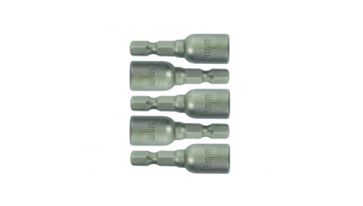 Bit tubulara cu cap magnetic 10x65mm set 5pcs GD image