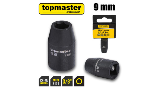 Вложка ударна 6 стенна 3/8"х9mm TMP image