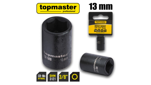 Impact socket 3/8" x 13 mm TMP image
