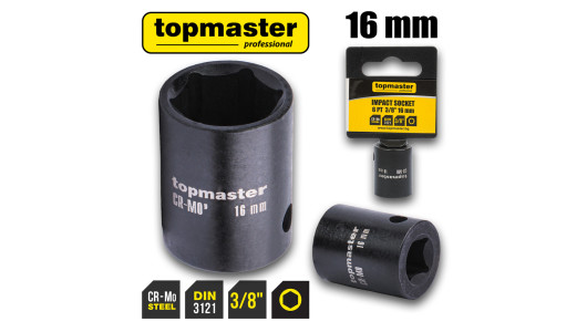 Impact socket 3/8" x 16 mm TMP image
