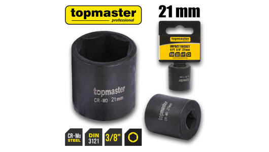 Вложка ударна 6 стенна 3/8"х21mm TMP image