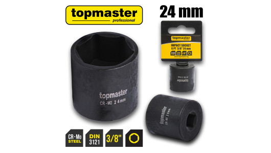 Impact socket 3/8" x 24 mm TMP image