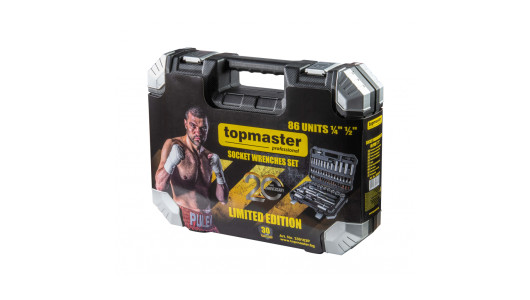 Комплект инструменти LIMITED EDITION 86 части 1/4"&1/2" Topmaster Professional image