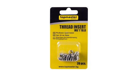 Thread insert M6*1*10.8, 20pcs. TMP image