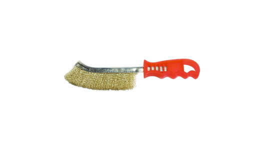 Steel wire brush plastic handle GD image