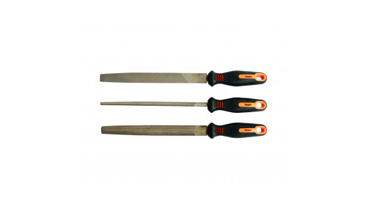 Мetal file set-flat round half round set 3pcs GD image