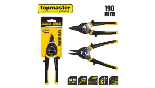 Straight cut aviation snips 190mm TMP image