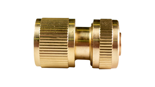 Brass 1/2&rdquo; hose connector with stop TG image