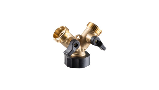 2-way brass connector 3/4" TG image