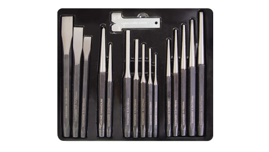 Punch & chisel set 15pcs CR-V TMP image