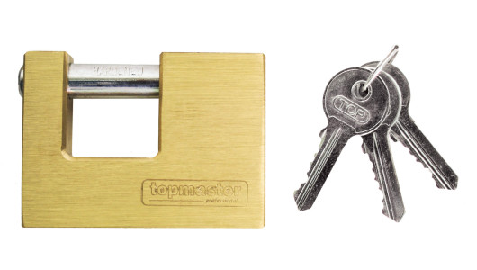 Brass pad lock 80mm TMP image