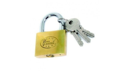 Brass pad lock 63mm TS image