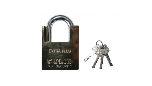 Brass pad lock 70mm GD image