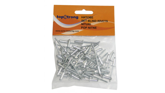 Blind rivet 4x 8mm set 50pcs TS image