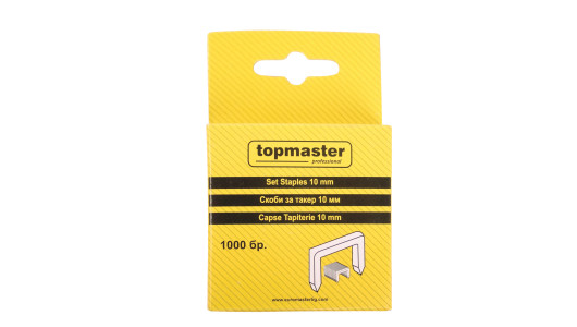 Скоби за такер 10mm / кутия 1000бр Topmaster Professional image