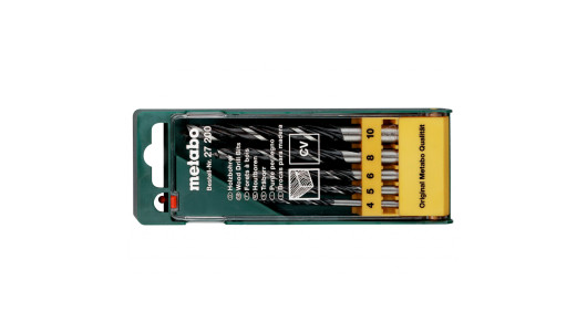 5 wood twist drills with centering point image