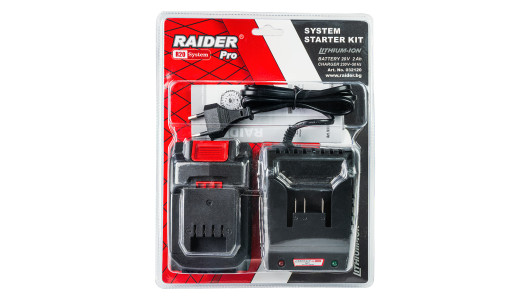 R20 Комплект батерия Li-ion 2Ah и зарядно 1h за RAIDER PRO RDP-R20 image