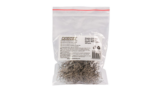 Staples "M" 0,6mm for Hot Stapler Plastic Welding 200 pcs. image
