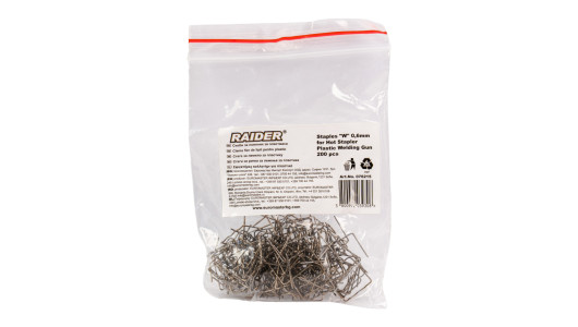 Staples "W" 0,6mm for Hot Stapler Plastic Welding 200 pcs. image