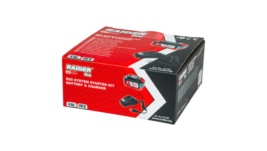R20 Комплект батерия 4Ah и зарядно за серията RAIDER PRO RDP-R20 System image