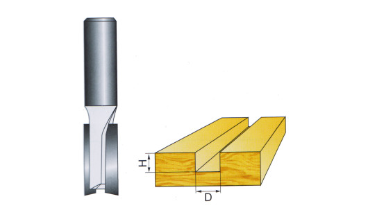 Router bit &oslash;15.9mm H20mm shank &oslash;8mm image