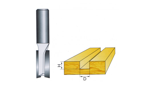 Router bit &oslash;15.9mm H20mm shank &oslash;8mm image