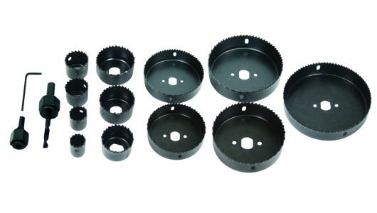 Hole cutters &oslash;19-127mm 16pcs. kit image
