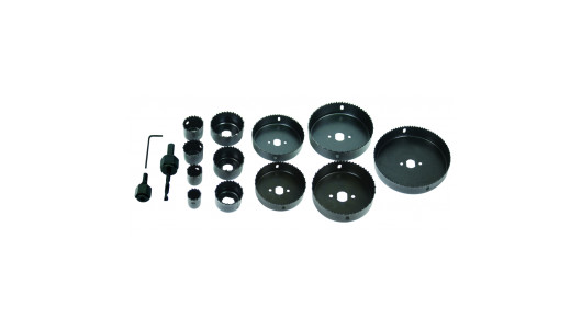 Hole cutters &oslash;19-127mm 16pcs. kit image
