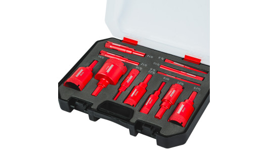 Diamond core drill 12pcs &Oslash;6-35mm Case Set 12pcs image