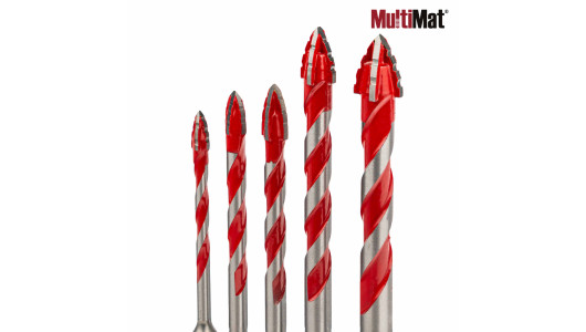 Drill Bits MultiMat 4Cut 5pcs. &Oslash;4 5 6 8 10mm Set image