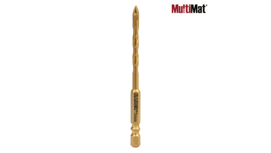 Drill Bit MultiMat 4Cut TIN Hex 1/4" &Oslash;5 mm image